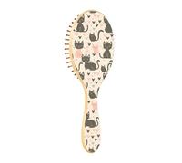 Wet Brush - Cepillo desenredante para todo tipo de cabello, cerdas suaves que se deslizan a través de los enredos con facilidad, corazón de princesa, rosa y gris, para cabello húmedo y seco