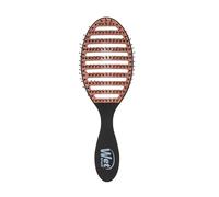 Wet Brush Desenredante de cerámica Speed Dry con cerdas Heatflex resistentes al calor y diseño de ventilación abierta para secar el cabello más rápido, para todo tipo de cabello, color negro
