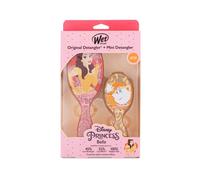 Wet Brush Disney Princess Belle Kit set de regalo cepillo para el cabello Original Detangler + cepillo para el cabello Mini Detangler