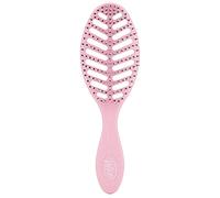 Wet Brush Go Green - Cepillo para cabello seco rápido, color rosa, diseño ventilado y cerdas HeatFlex ultrasuaves, mango ergonómico que gestiona los enredos y el cabello incontrolable, accesorios para
