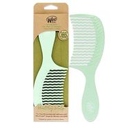 Wet Brush Go Green Treatment Comb, Wide Tooth, Tea Tree Oil, Green | Wide Tooth Wave Design Glides Through Tangles Gently, Plant Based Eco-Friendly Materials, Infused with Tea Tree Oil