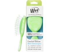 Wet Brush Mini cepillo desenredante para eliminar nudos suavemente, tamaño de viaje, cerdas suaves para desenredar sin dolor, menos roturas, funciona en todo tipo de cabello, edición limitada, regalo