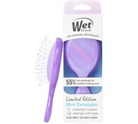 Wet Brush Mini cepillo desenredante para eliminar nudos suavemente, tamaño de viaje compacto, cerdas suaves para desenredar sin dolor, menos roturas, funciona en todo tipo de cabello, edición limitada