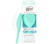 Wet Brush Mini cepillo desenredante para eliminar nudos suavemente, tamaño de viaje compacto, cerdas suaves para desenredar sin dolor, menos roturas, funciona en todo tipo de cabello, edición limitada