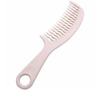 Wet Brush - Peine desenredante, unisex, 1 unidad, negro, diseño de dientes ondulados, para cabello húmedo o seco, sin tirones ni tirones, evita enganches y roturas (rosa claro)