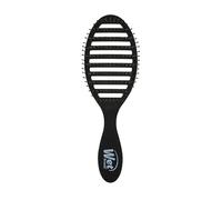 Wet Brush Speed Dry Cepillo de cabello, color negro escarchado, diseño con ventilación y cerdas suaves HeatFlex seguras para secado, mango ergonómico que gestiona enredos, accesorios para el cabello