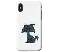 Wet Cat in Rain Funny Relatable Mood Carcasa para iPhone X/XS