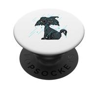 Wet Cat in Rain Funny Relatable Mood PopSockets PopGrip Adhesivo