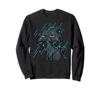 Wet Cat in Rain Funny Relatable Mood Sudadera