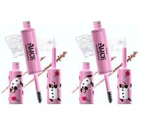 Wet n Wild Alice in Wonderland Maximizador de Cejas, Gel de Cejas de Doble Acción + Polvo para Relleno, Volumen y Fijación Óptimos, Fórmula de Larga Duración, Tono Castaño Oscuro (Paquete de 2)