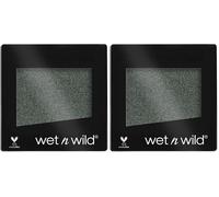 Wet n Wild - Color Icon Eyeshadow Single - Sombra de Ojos Profesional Hiperpigmentada, Fórmula de Larga Duración, Colores Intensos - Vegan - Color Verde Mar (Paquete de 2)