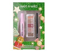 Wet n Wild Frosty Flutter Vault Set, Caja de Regalo de Maquillaje para Ojos con Eyeliner Negro Retráctil, Máscara de Pestañas Negro Voluminizante y Paleta de Sombras de Ojos con 5 Tonalidades