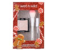 Wet n Wild Holiday Essentials Vault, Caja de Regalo de Maquillaje con Máscara en Gel para Pestañas y Cejas, Iluminador en Polvo y Brocha para su Aplicación