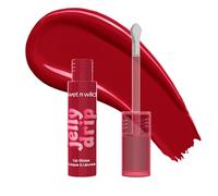 Wet n Wild, Jelly Drip Lip Glaze, Brillo de Labios Pigmentado y Brillante, Vitamina E, Aceite de Semillas de Girasol y Extracto de Raíz de Jengibre, Aplicador Metálico, Fórmula Ligera, Raspberry Crush