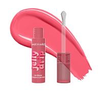 Wet n Wild, Jelly Drip Lip Glaze, Brillo de Labios Pigmentado y Brillante, Vitamina E, Aceite de Semillas de Girasol y Extracto de Raíz de Jengibre, Aplicador Metálico, Fórmula Ligera, Blush Guava