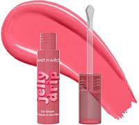 Wet n Wild, Jelly Drip Lip Glaze, High-shine Finish, Metal Applicator, Lightweight, Buildable Colour, Blush Guava