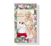Wet n Wild Marilyn Monroe Icon Diamond Highlighter, Iluminador en Polvo con Perlas Iridiscentes para un Brillo de Porcelana, Incluye Esponja de Aplicación Suave, Cool Champagne