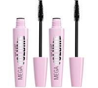 Wet n Wild - Mega Volume Mascara - Máscara de Pestañas Negra para Conseguir Unas Pestañas Hipnóticas para con un Volumen hasta 5 Veces Mayor - Maquillaje para Ojos - Very Black - 1 Unidad