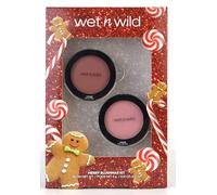 Wet n Wild Merry Blushmas Set, Caja de Regalo de Maquillaje con 2 Blush en Crema Efecto Sun-Kissed, Iluminador de Intensidad y Cobertura Modulable