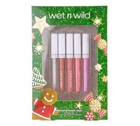 Wet n Wild Mistletoe Magic Vault, Set Regalo 5 Gloss Labbra Rimpolpanti e Nutrienti con Peptidi e Collagene, Effetto Lucentezza e Volume