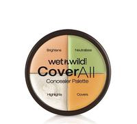Wet n Wild, CoverAll Concealer Palette, Correctores de Fórmula Ligera para un Acabado Impecable, Neutraliza Rojeces, Cubre Imperfecciones, Ilumina y Corrige Ojeras