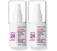 Wet n Wild Photo Focus Natural Finish Setting Mist, Spray Fijador de Maquillaje Enriquecido con Vitamina B5 y E, Fórmula Ligera, Spray Fijador de Larga Duración 24 Horas (Paquete de 2)