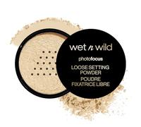 Wet n Wild Photo Focus Polvo Fijador Suelto, Polvo Fijador Sedoso y Liviano para Fijar, Matificar, Absorber la Grasa y Hacer Baking, Efecto Suavizante, Banana, 20g