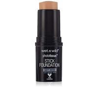 Wet n Wild - Photo Focus Stick Foundation - Corrector en Barra - Ligera, de Larga Duración, para Estar Impecables en Fotos y Selfies - con Aceites de Argán y Girasol - Vegano - Soft Beige - 1 Unidad
