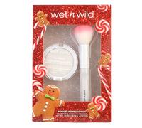 Wet n Wild Powder Perfection Kit, Caja de Regalo de Maquillaje con Polvo Translúcido + Brocha para un Acabado Mate
