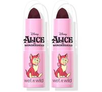 Wet n Wild Rossetto di Alice nel Paese delle Meraviglie, Rossetto ad Alta Pigmentazione e Lunga Durata per un Finish Satinato Setoso, Arricchito con Vitamina E, Tono Curtsy (Paquete de 2)
