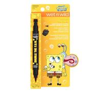 Wet n Wild Spongebob Double The F.U.N. Delineador de Ojos Líquido Altamente Pigmentado con Sello en Forma Triangular para Looks Divertidos y Creativos, Tono Best Day Ever