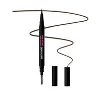 Wet N Wild, Ultimate Brow Pen, Punta de Doble con Cepillo para Crear Trazos Similares a Pelos, Duración hasta 16 Horas, Tinta Ligera y Construible para un Acabado Fresco, Dark Brown