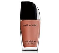 Wet n Wild - Wild Shine Nail Color - Esmalte de Uñas de Secado Rápido - Pintauñas Rojo Teja de Larga Duración - Acabado Brillante, Textura y Efecto Fabuloso - Casting Call