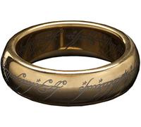 Weta Workshop - Lord of The Rings - LOTR™ The One Ring™ (Gold Plated Tungsten with Elvish Runes), tamaño 8