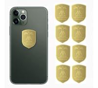 WETBEN 8 protectores adhesivos antiradiación EMF, oro 24 quilates, bloqueadores para teléfonos celulares, portátiles, tabletas, 5G, Wi-Fi, Bluetooth