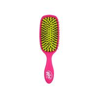 WetBrush Shine Enhancer Hairbrush Natural Boar Bristles Eco Friendly Pink | Soft IntelliFlex and Natural Boar Bristles Distribute Hair's Natural Oils, Gentle on All Hair Types Without Breaking Hair