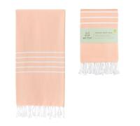 WETCAT Toalla de Playa turca de Gran tamaño, 38 x 71 Pulgadas, 100% algodón, sin Arena, Secado rápido, Extra Grande, Ligera, Toalla de Viaje para Adultos, Accesorios de Playa, Regalos, Color Coral
