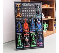 WETCEAOM Marco compatible con Lego F1 Speed Champions 66802, sin coche | Marco de pared para mesa compatible con Speed Champions 77242-77251 Wall Display Frame for Adult Collectibles