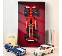 WETCEAOM Marco de pared para Lego Technic F1 Ferrari SF-24, Tablero de pared para Lego 42207 modelo, tamaño: 75x45 cm(No hay modelo)