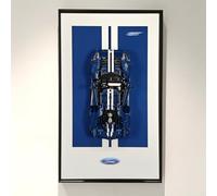 WETCEAOM Tablero de pared para coche Lego Technic 2022 Ford GT 42154 escala 1:12, tamaño: 19.7 x 31.5 pulgadas, ideas de regalo para los amantes del soporte de pared de coche Lego para exhibición de
