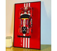 WETCEAOM Tablero de pared para Lego 42125 Ferrari 488 GTE AF Córcega #51, regalos ideales para Lego aficionados, tamaño: 75x45 cm