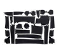 WETCL Alfombrilla Puerta para Hyundai IX35 2018, Antideslizante Impermeable Estera del Cojín de la Ranura Coche Accesorios,White