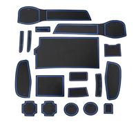 WETCL Alfombrilla Puerta para Nissan Qashqai 2019-2020, Antideslizante Impermeable Estera del Cojín de la Ranura Coche Accesorios,Blue