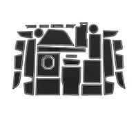 WETCL Alfombrilla Puerta para Tank 500 7-Seater, Antideslizante Impermeable Estera del Cojín de la Ranura Coche Accesorios,White
