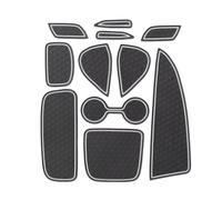 WETCL Alfombrilla Puerta para Toyota Yaris 2020 RHD, Antideslizante Impermeable Estera del Cojín de la Ranura Coche Accesorios,White
