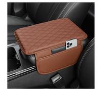 WETCL Apoyabrazos Consola Central Tapa para Nissan Patrol SUV Y61 Y62 J10 J12 X-Trail T30 T31 T32, Cojín para Reposabrazos de Coche Antiarañazos Impermeable Accesorios,Brown