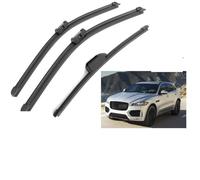 WETCL Juego de Limpiaparabrisas Delanteros y Traseros para Jaguar F-Pace 26+19+13 2017-2020, Parabrisas Escobillas Limpiaparabrisas Durable Accesorios