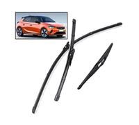 WETCL Juego de Limpiaparabrisas Delanteros y Traseros para Vauxhall Corsa E 2015-2018, Parabrisas Escobillas Limpiaparabrisas Durable Accesorios