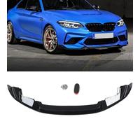 WETCL Lip Parachoques Delantero,para BMW F87 M2 Competition 2019-2021,Coche Parachoques Delantero Labio Divisor Difusor Trim Kit lip Spoiler Delantero Frontal, Gloss Black