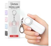 WETEN - Llavero de alarma personal de autodefensa - 130 dB con luz LED - Alerta de emergencia llavero silbato para mujeres, hombres, niños, personas mayores y corredores